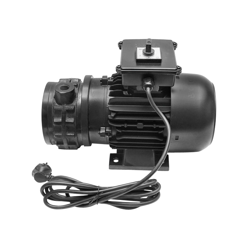 Dry vacuum pump with a 200L/min 1450rpm motor for the Breckner Germany cow milking machine.